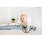 Blue Organic Muslin Swaddle Blanket