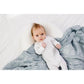 Blue Organic Muslin Swaddle Blanket